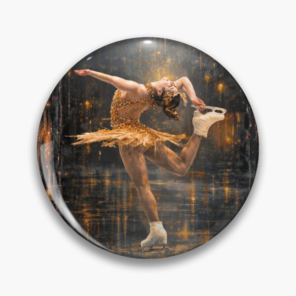 Item preview, Figure skater Biellmann Spin Golden Light - Alysa Liu  designed and sold by origin-arthouse.