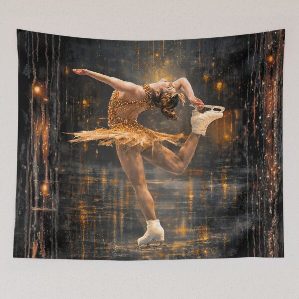 Item preview, Figure skater Biellmann Spin Golden Light - Alysa Liu  designed and sold by origin-arthouse.