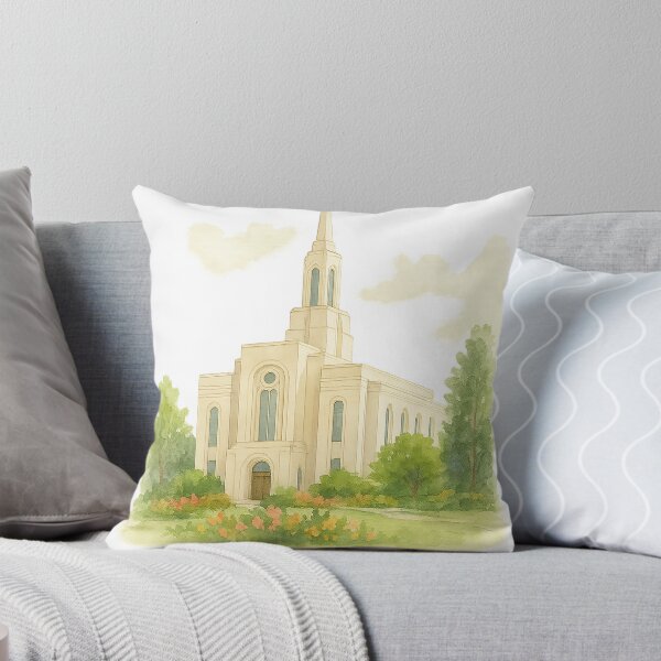 Item preview, Orem Utah Temple Watercolor Illustration designed and sold by best-2025.