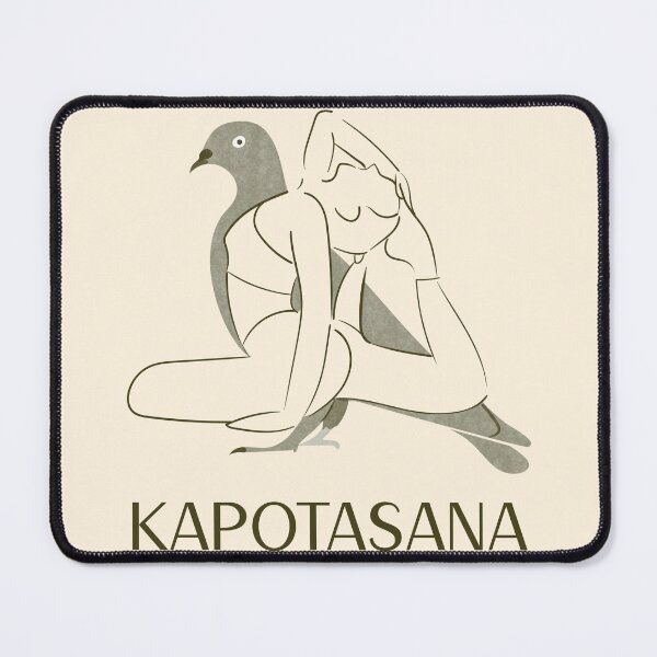 Item preview, Pigeon Yoga Pose Kapotasana – Deep Heart Opening Yoga Design designed and sold by WellspringXflow.