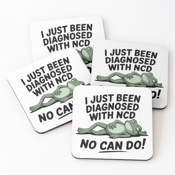 Item preview, Funny NCD No Can Do Frog - Lazy Sick Day Meme designed and sold by KaphzeShop.