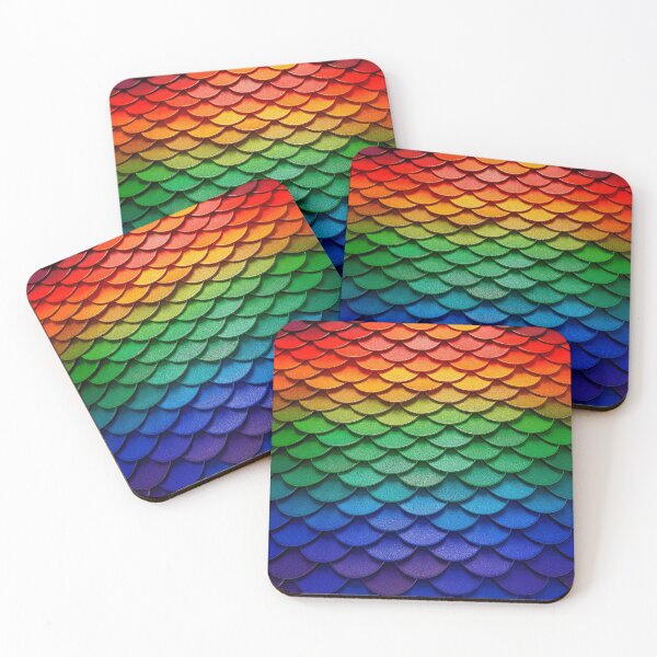 Item preview, Red,Green and Blue Shading Arches Scales Pattern. designed and sold by Giulivo Store Graphic.
