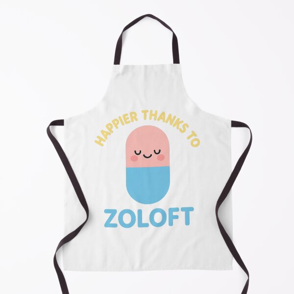 Item preview, Happier Thanks to Zoloft – Cute Mental Health Design designed and sold by best-2025.