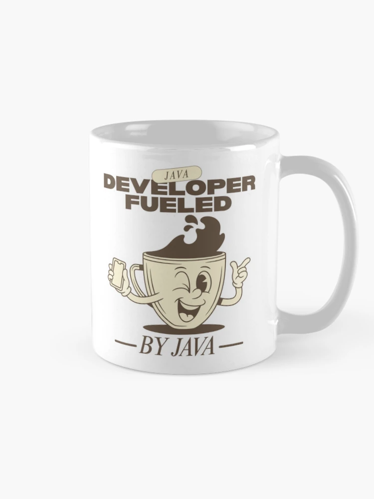 Thumbnail 3 of 6, Coffee Mug, Java developer fueled by java designed and sold by Peerless-Prime.