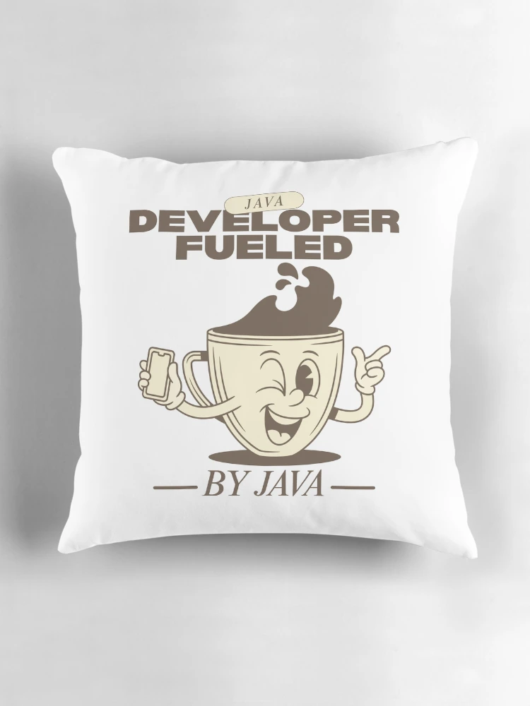 Thumbnail 3 of 4, Pillow, Java developer fueled by java designed and sold by Peerless-Prime.