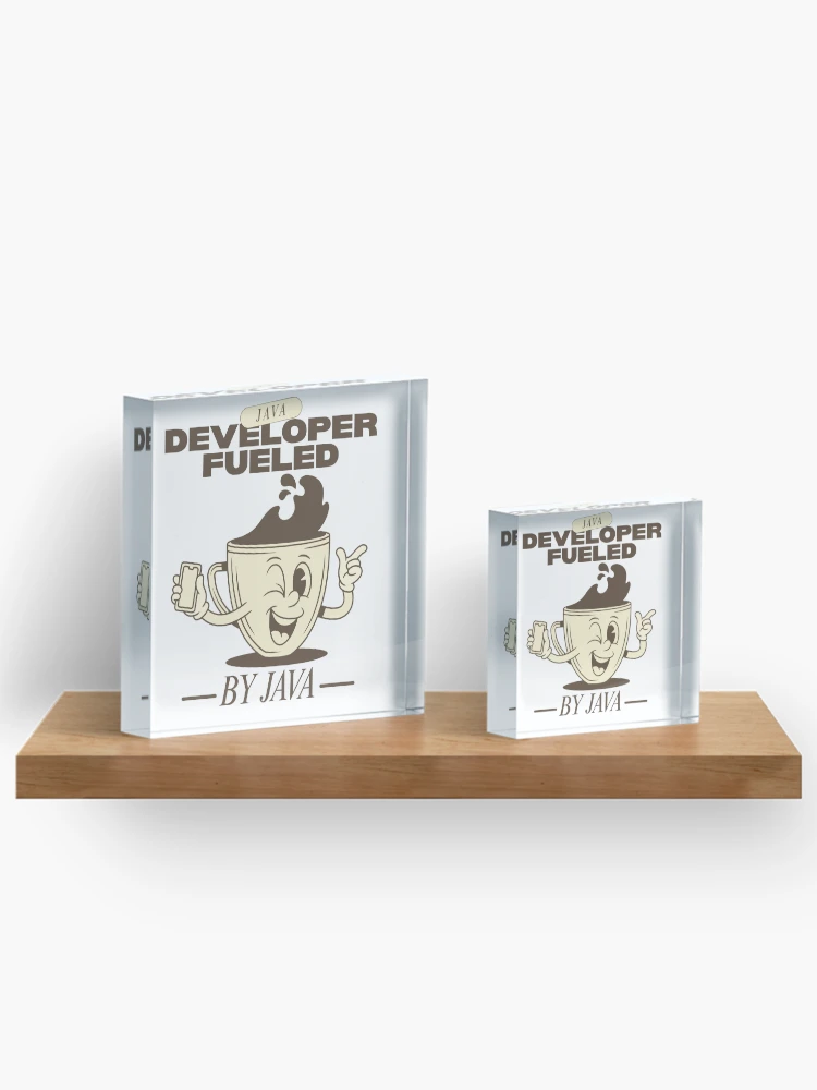 Thumbnail 3 of 5, Acrylic Block, Java developer fueled by java designed and sold by Peerless-Prime.