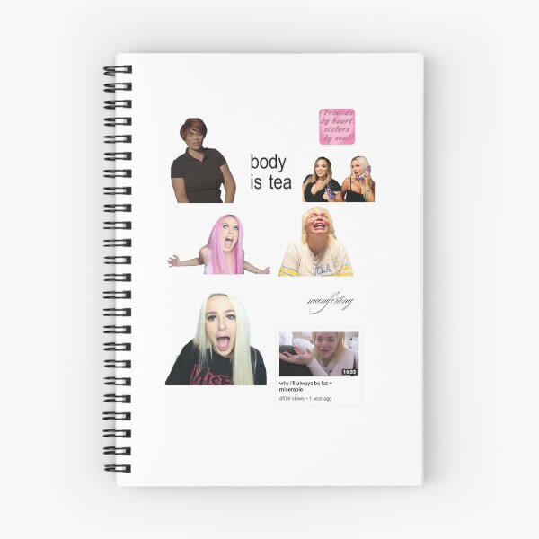 Item preview, ‘Not Loveline’ Trisha Paytas & Tana Mongeau Sticker Sheet designed and sold by GlossySakura.