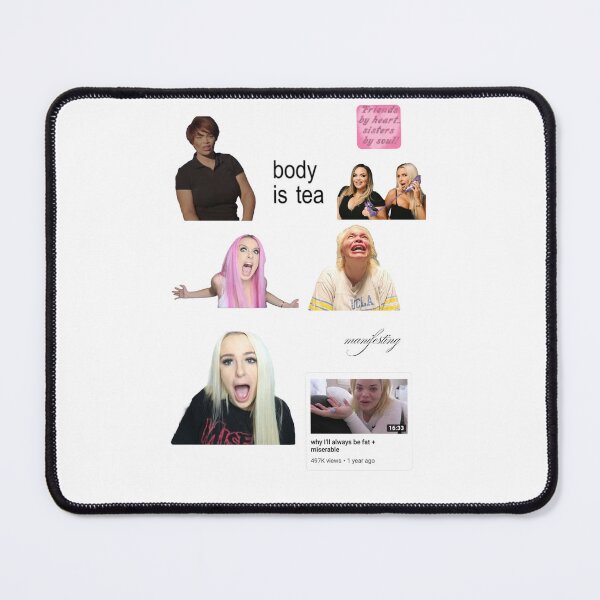 Item preview, ‘Not Loveline’ Trisha Paytas & Tana Mongeau Sticker Sheet designed and sold by GlossySakura.