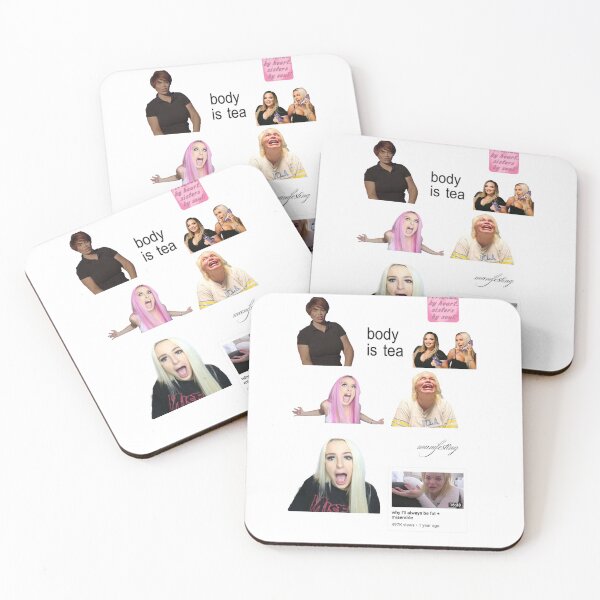 Item preview, ‘Not Loveline’ Trisha Paytas & Tana Mongeau Sticker Sheet designed and sold by GlossySakura.