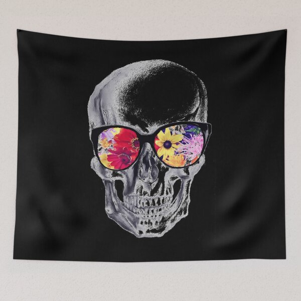 Item preview, Bones And Botany Skull With Glasses Art designed and sold by qnvpewhwim55.