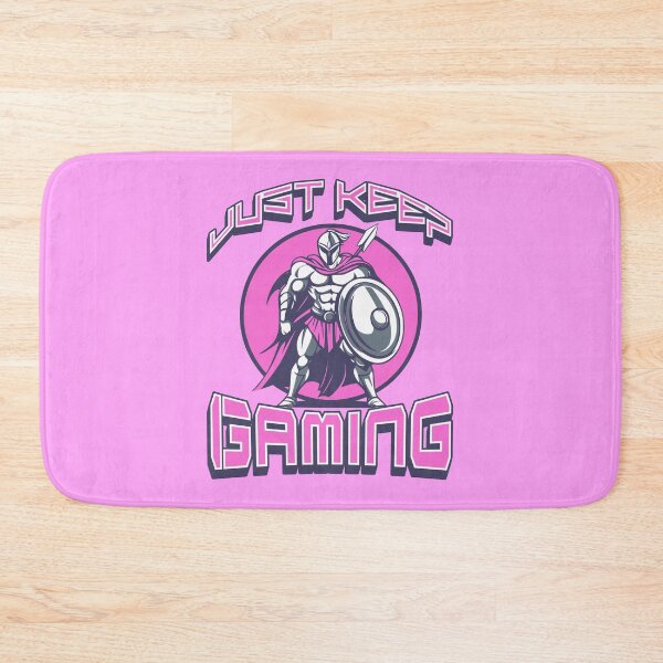 Item preview, Just Keep Gaming Spartan Warrior Pink Neon Gamer designed and sold by Abaseen.