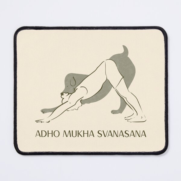 Item preview, Downward Dog Yoga Pose Adho Mukha Svanasana – Mindful Yoga Design designed and sold by WellspringXflow.