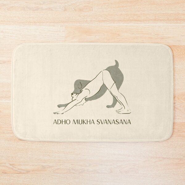 Item preview, Downward Dog Yoga Pose Adho Mukha Svanasana – Mindful Yoga Design designed and sold by WellspringXflow.