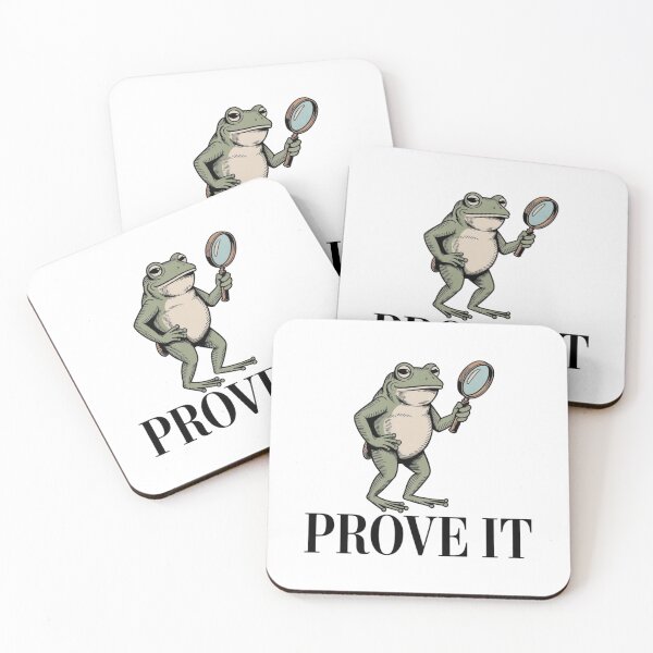 Item preview, Skeptical Frog Detective - Prove It Vintage Illustration designed and sold by KaphzeShop.