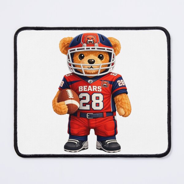 Item preview, Cute American Football Teddy Bear - 'BEARS' Team Mascot designed and sold by CuteBear87.