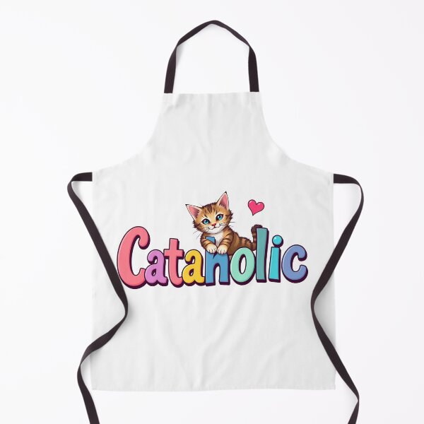 Item preview, Cute Kitten sat on the word Cataholic. designed and sold by Radioactive Monkey Club.