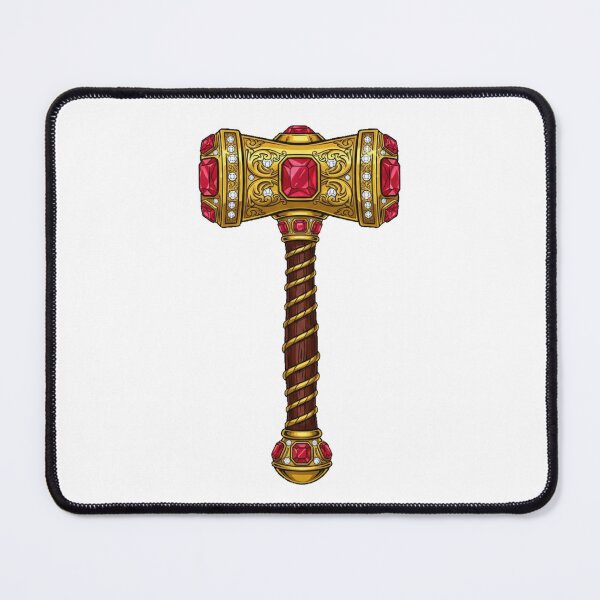 Item preview, Royal Gold Ruby Sledge Hammer Luxury Tool designed and sold by octozap.
