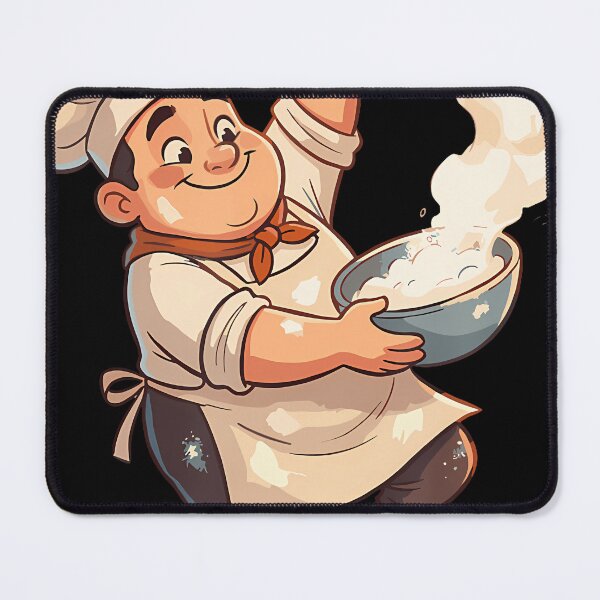 Item preview, Happy Chubby Chef Mixing Bowl Baking Lover designed and sold by ShalaKenaan.
