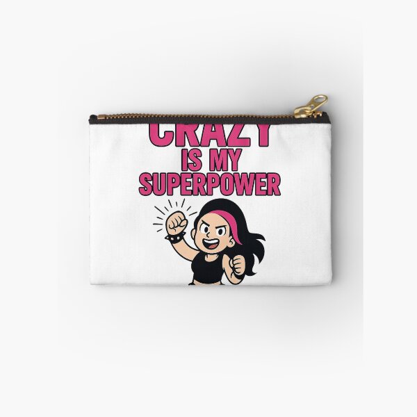 Item preview, Crazy Is My Superpower – Bold Punk Style Fan Art designed and sold by best-2025.