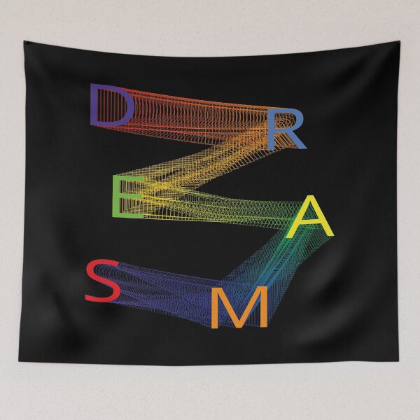 Item preview, Dreams Rainbow Motion Typography Art designed and sold by DrTol.