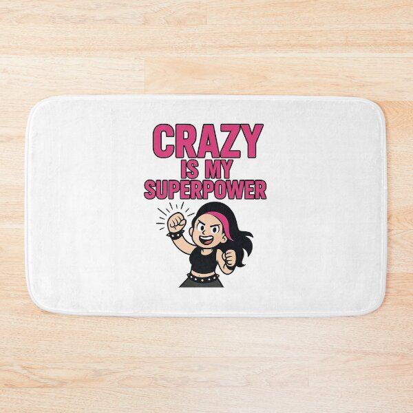Item preview, Crazy Is My Superpower – Bold Punk Style Fan Art designed and sold by best-2025.