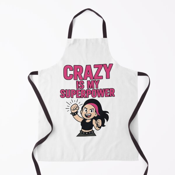 Item preview, Crazy Is My Superpower – Bold Punk Style Fan Art designed and sold by best-2025.