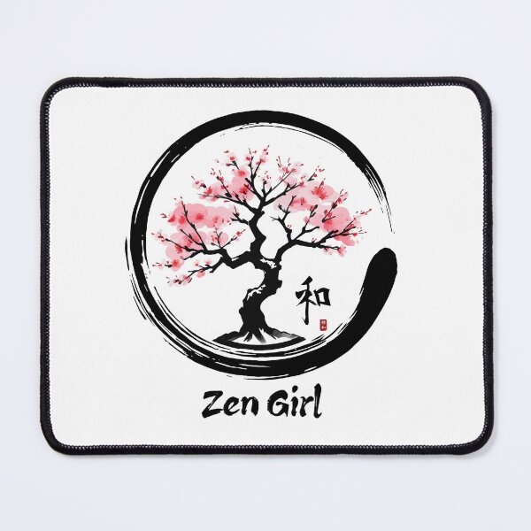 Item preview, Japanese Sakura Tree of Life - Zen Enso Circle & Cherry Blossoms designed and sold by Kooki Designs.