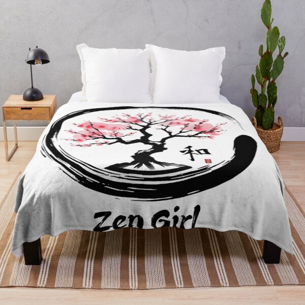 Item preview, Japanese Sakura Tree of Life - Zen Enso Circle & Cherry Blossoms designed and sold by Kooki Designs.