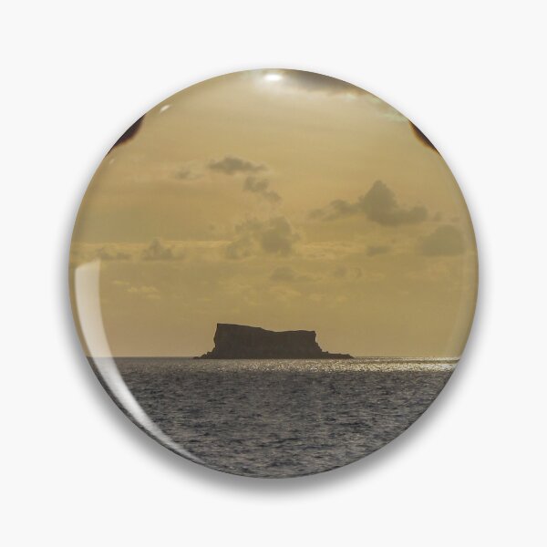 Item preview, Sunset Sea View Through Stone Balustrade Profiles Framing Distant Island On The Horizon designed and sold by Nmallia.