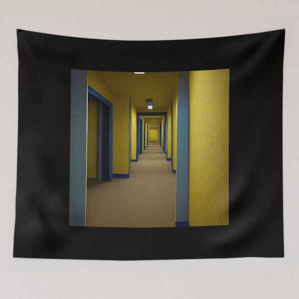 Item preview, Liminal Space Yellow Wallpaper Eerie Doors designed and sold by qnvpewhwim55.