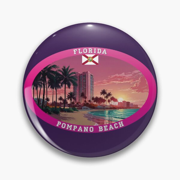 Item preview, Pompano Beach Florida Travel designed and sold by Thistle-TShop.