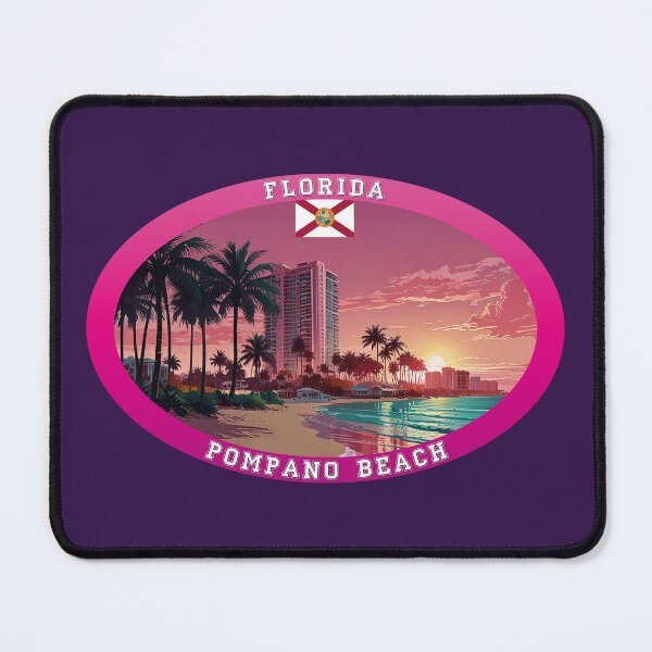 Item preview, Pompano Beach Florida Travel designed and sold by Thistle-TShop.