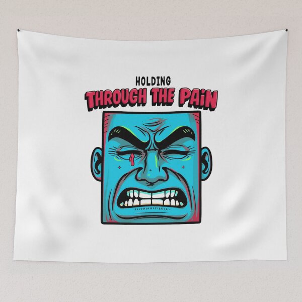 Item preview, Holding Through The Pain Funny Trader Face Shirt designed and sold by KapiPrint.