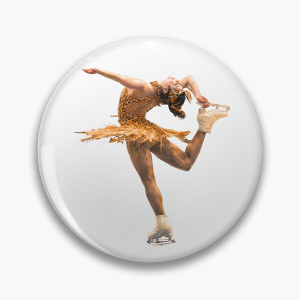 Item preview, Golden Figure Skater – Biellmann Spin Sticker designed and sold by origin-arthouse.
