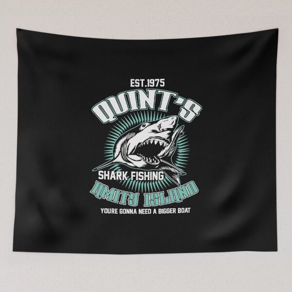 Item preview, Shark Fishing Amity Island designed and sold by CrazyKatDesigns.