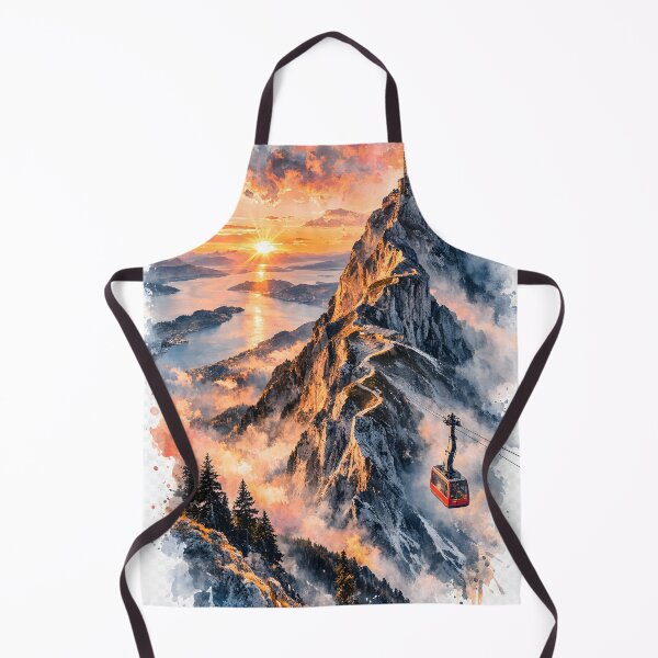 Item preview, Pilatus Art Dawn Alps Mountain designed and sold by giachem99.