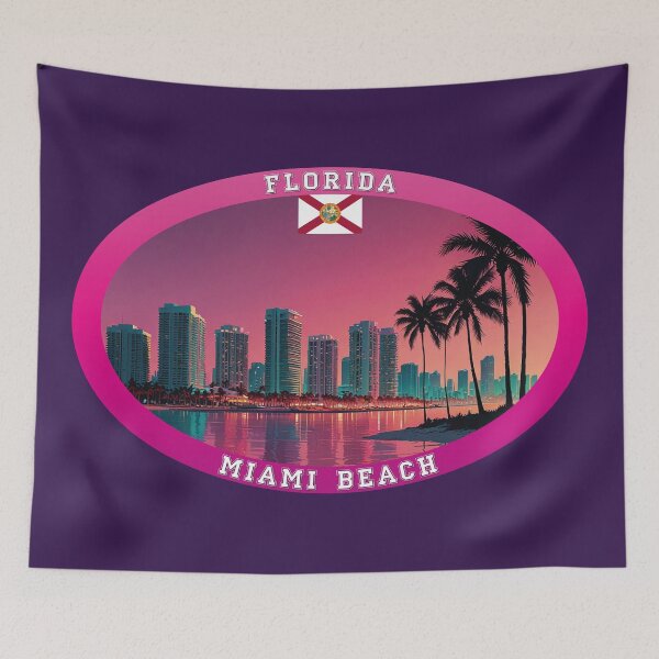 Artikelvorschau, Miami Beach Florida Reise entworfen und verkauft von Thistle-TShop.
