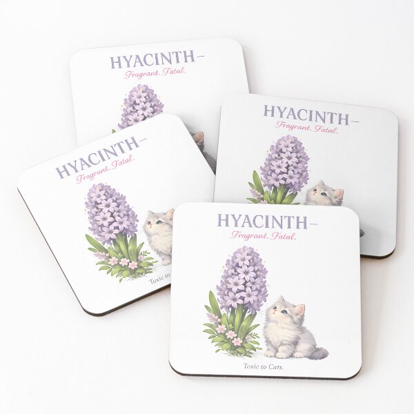 Item preview, Hyacinth – Fragrant but Fatal | Toxic Plants for Cats Veterinary Awareness Design designed and sold by Bettybee00.