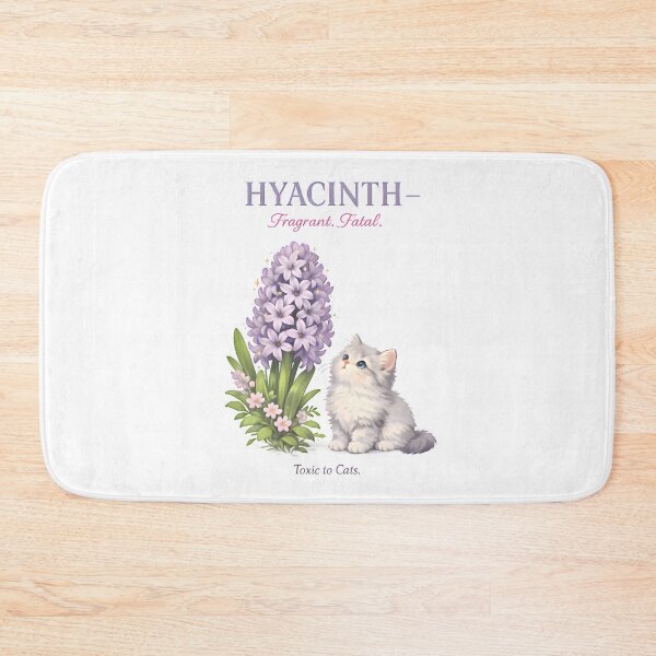 Item preview, Hyacinth – Fragrant but Fatal | Toxic Plants for Cats Veterinary Awareness Design designed and sold by Bettybee00.
