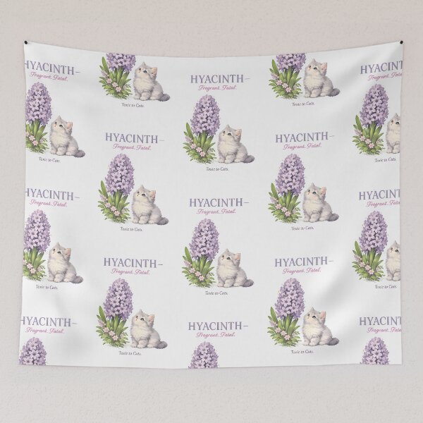 Item preview, Hyacinth – Fragrant but Fatal | Toxic Plants for Cats Veterinary Awareness Design designed and sold by Bettybee00.