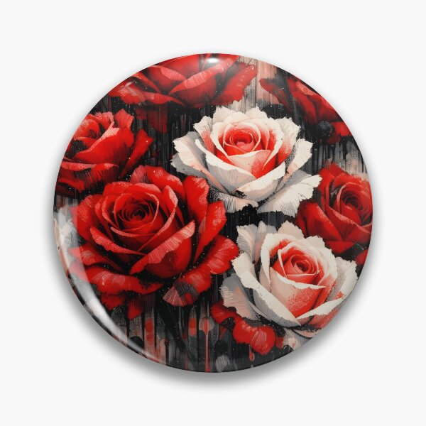 Item preview, Abstract rose art in red and black designed and sold by giachem99.
