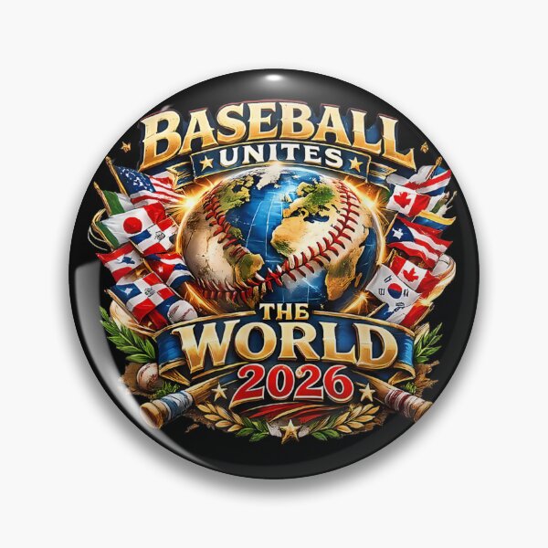 Artikelvorschau, Baseball verbindet die Welt 2026 – Globales Baseball-Fan-Sportshirt entworfen und verkauft von Serene woods.
