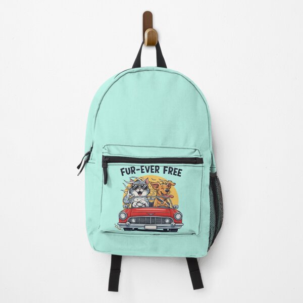 Item preview, Dog Cat Road Trip Convertible Car | Forever Free designed and sold by SillyPawsStudio.
