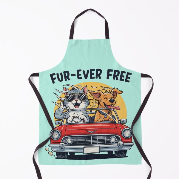 Item preview, Dog Cat Road Trip Convertible Car | Forever Free designed and sold by SillyPawsStudio.