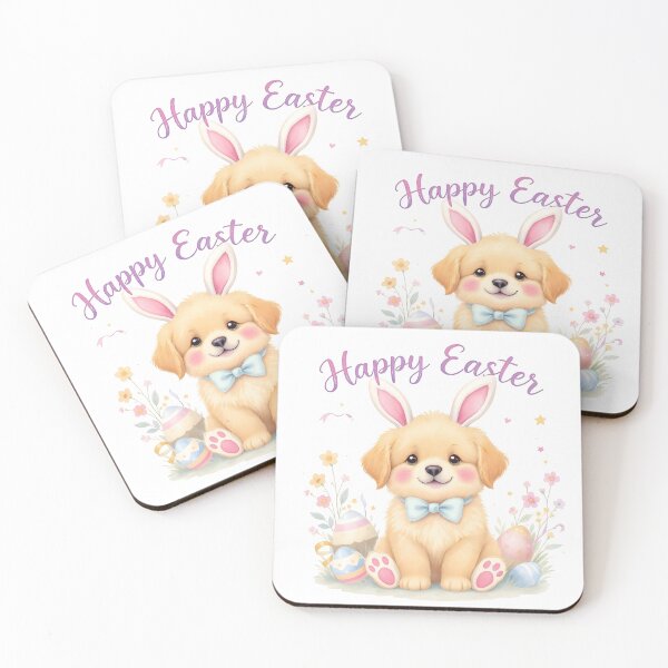 Item preview, Easter Golden Retriever Puppy designed and sold by Kedspicedesign.