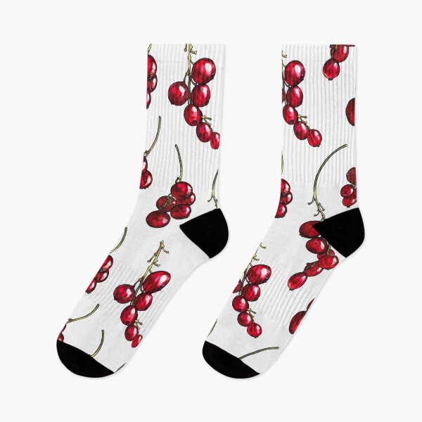 Item preview, Red Currant Berries Pattern - Watercolor Botanical Art designed and sold by AquarellChill.