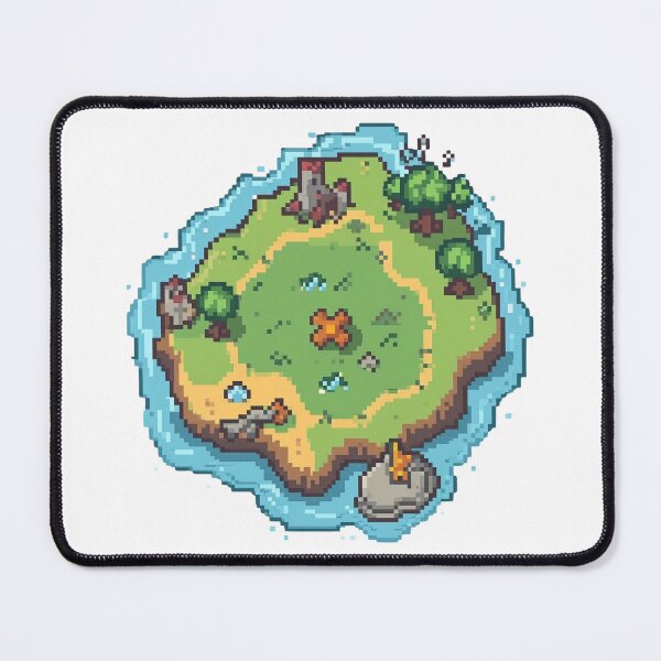 Item preview, Pixel Adventure Island Retro RPG Game Map designed and sold by Katzpy.