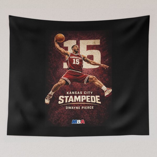 Item preview, Kansas City Stampede - Dwayne Pierce – MBA Basketball Poster – Shooting Guard designed and sold by Beaurozier.