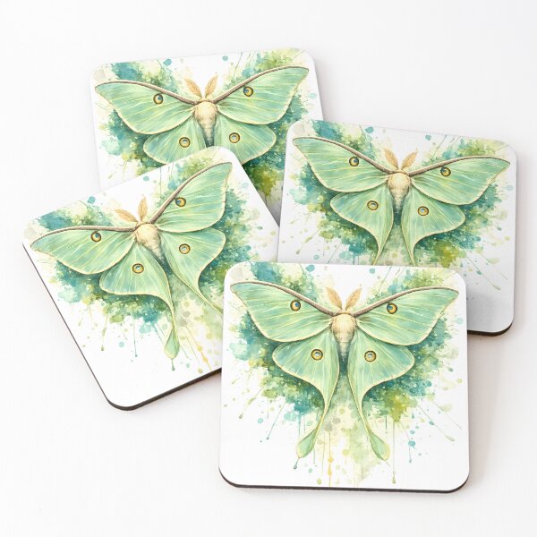 Item preview, Luna Moth Watercolor Splash Art designed and sold by giachem99.