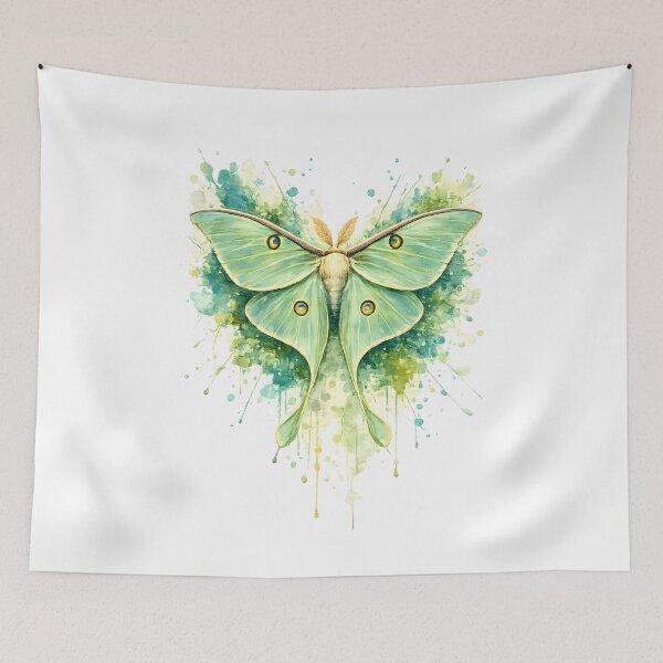 Item preview, Luna Moth Watercolor Splash Art designed and sold by giachem99.